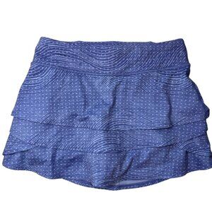 Athleta Girl Swing Skort M 8-10 Blue Activewear Athlete Gym Sporty